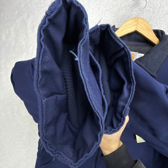 Carhartt Arctic Jacket Nylon Quilt Lined Mens 48 XL CQ182 NVY Navy Blue NWT NOS - Picture 13 of 16